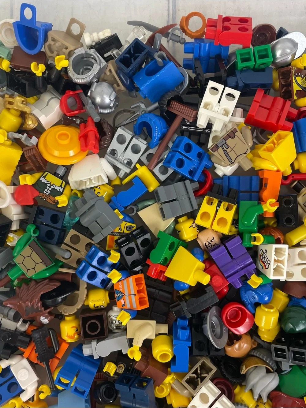 2 Pounds of Assorted Minifigure Pieces, Good Condition